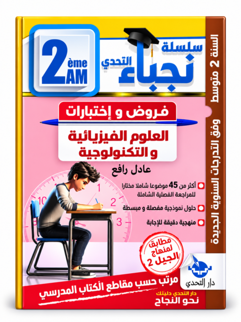غلاف كتاب سلسلة التحدي للسنة الثانية متوسط
